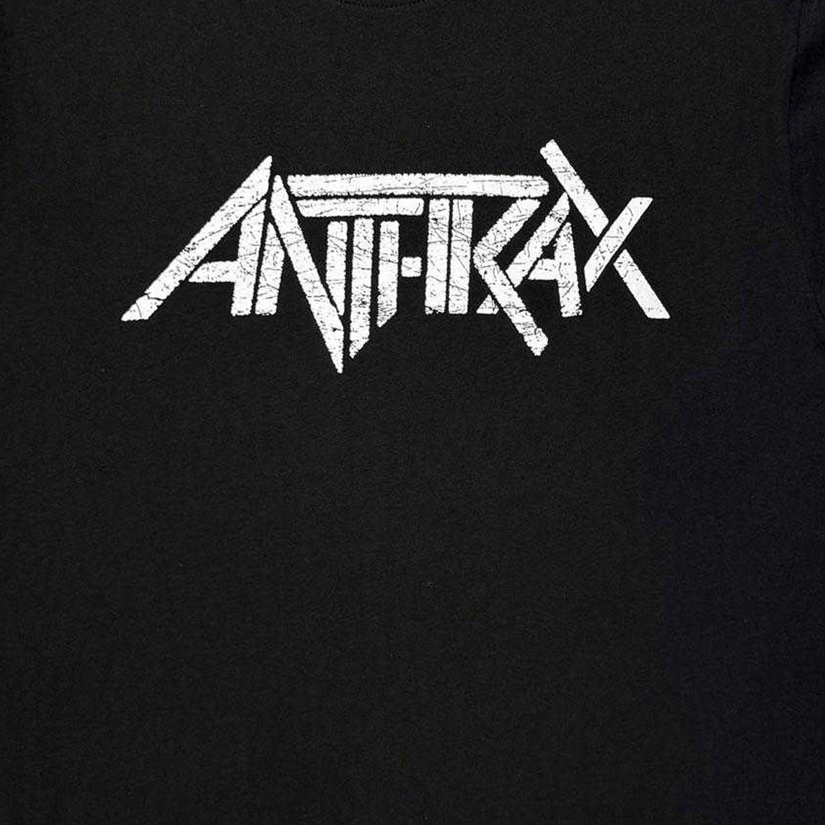 Black - Side - Anthrax Unisex Adult Mono Logo T-Shirt