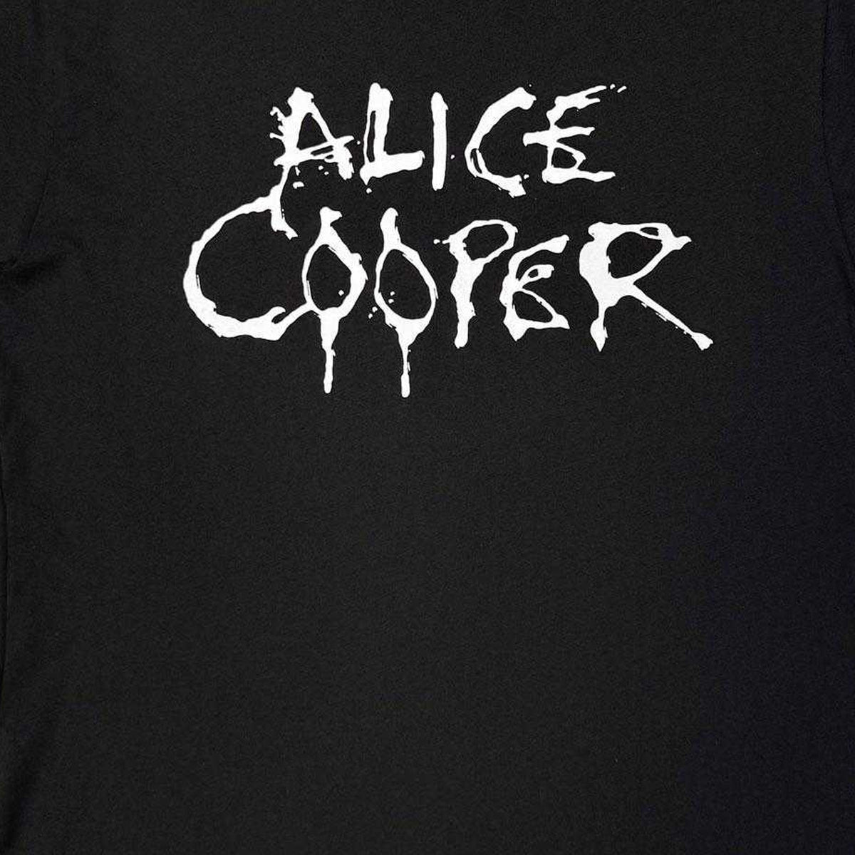 Black - Side - Alice Cooper Unisex Adult Mono Logo T-Shirt