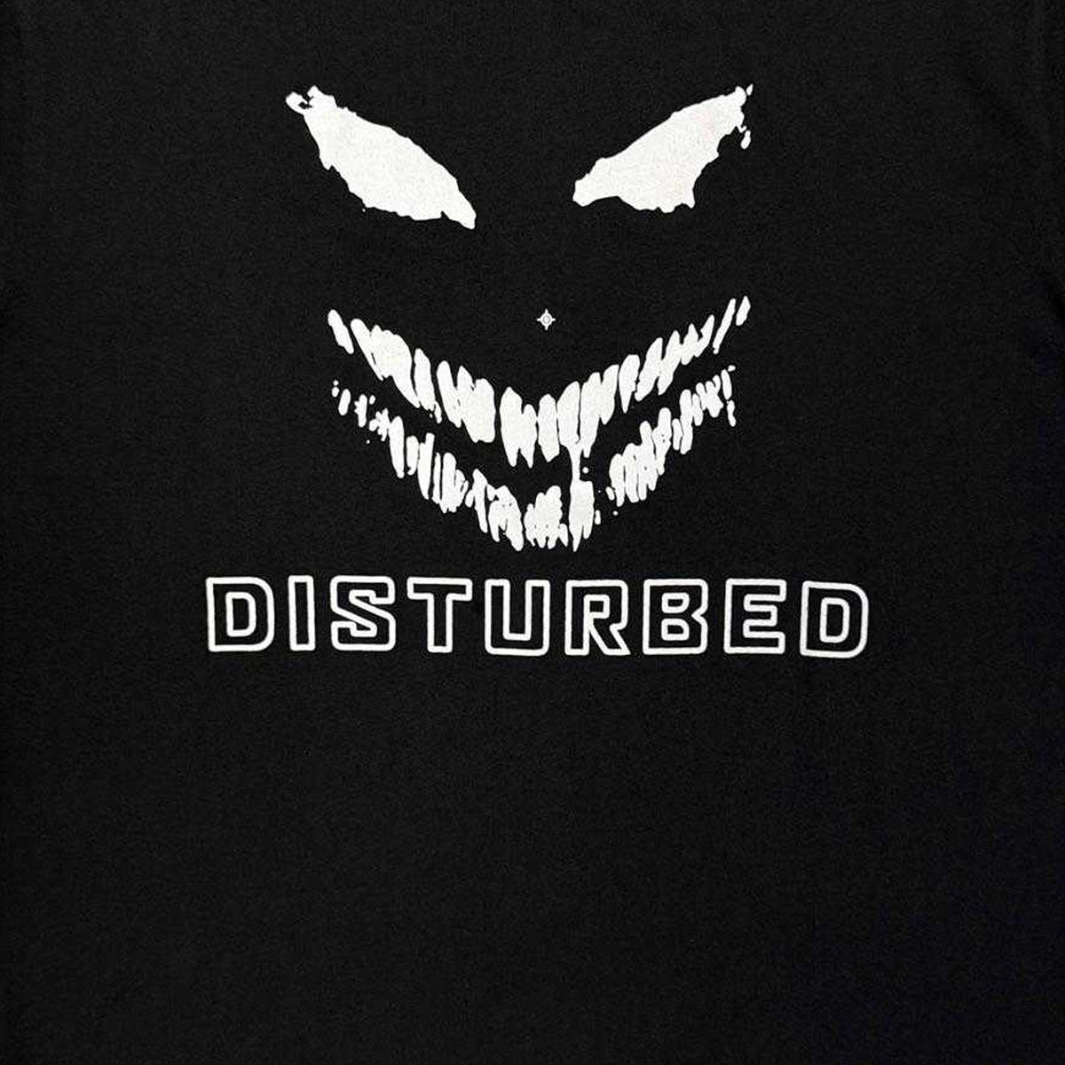Black - Side - Disturbed Unisex Adult Mono Logo T-Shirt