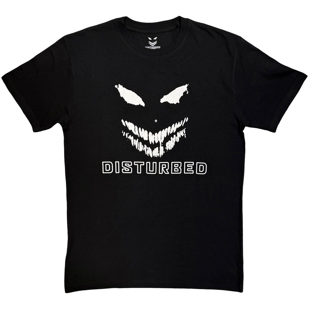 Black - Front - Disturbed Unisex Adult Mono Logo T-Shirt