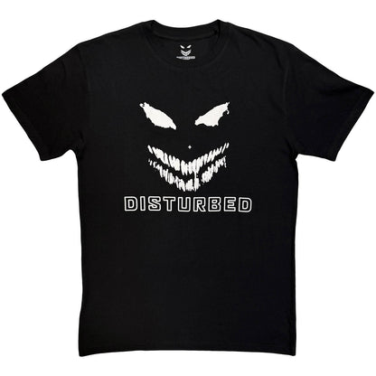 Black - Front - Disturbed Unisex Adult Mono Logo T-Shirt