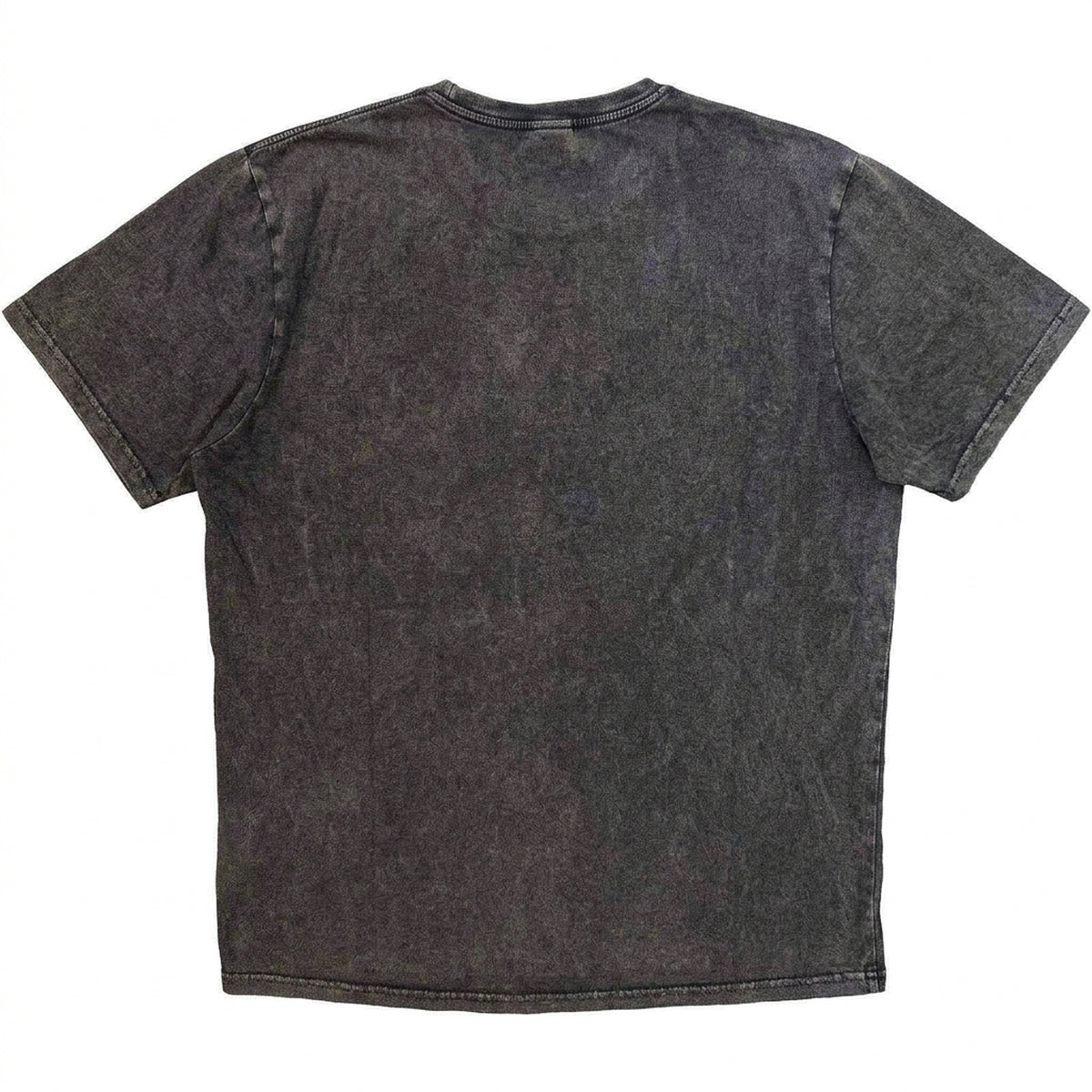 Charcoal Grey - Back - AC-DC Unisex Adult Logo Stone Wash T-Shirt