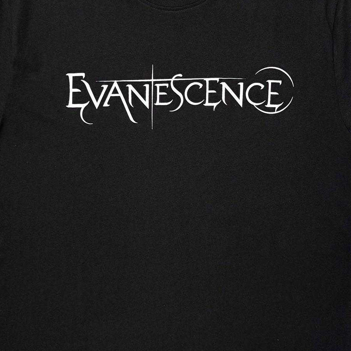 Black - Side - Evanescence Unisex Adult Mono Logo T-Shirt