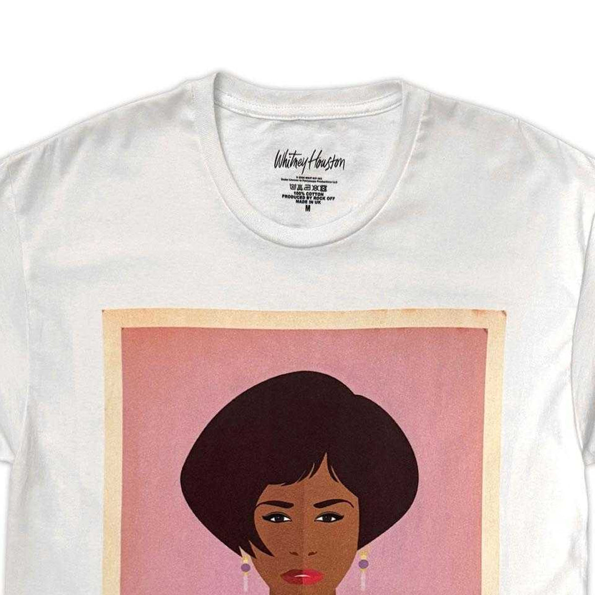 White - Lifestyle - Whitney Houston Unisex Adult Icon T-Shirt
