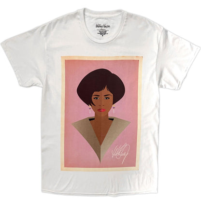 White - Front - Whitney Houston Unisex Adult Icon T-Shirt
