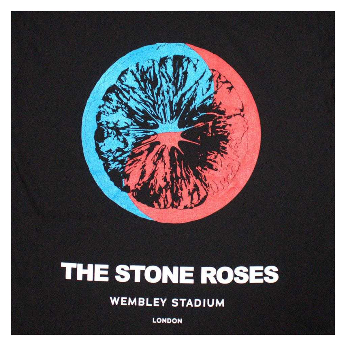 Black - Side - The Stone Roses Unisex Adult Wembley T-Shirt