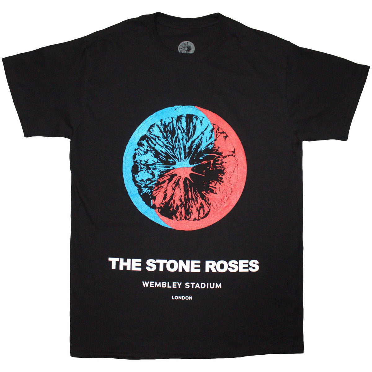 Black - Front - The Stone Roses Unisex Adult Wembley T-Shirt