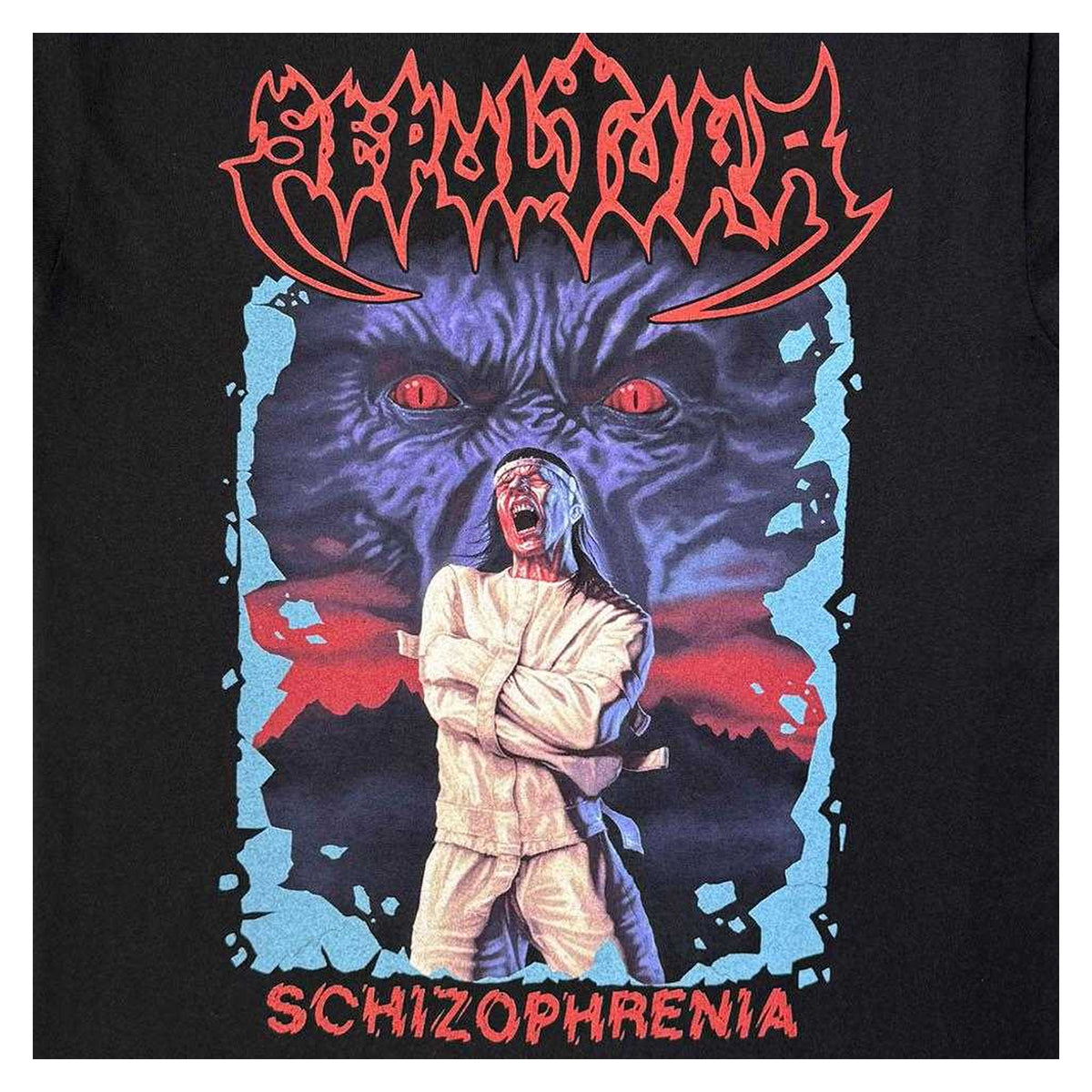 Black - Side - Sepultura Unisex Adult Schizophrenia T-Shirt