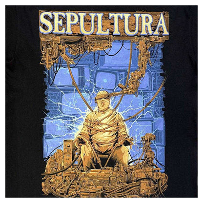 Black - Side - Sepultura Unisex Adult Chaos AD Back Print T-Shirt