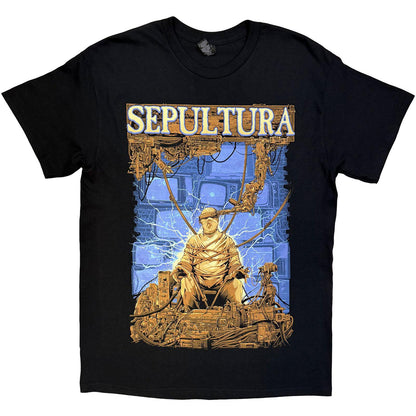 Black - Front - Sepultura Unisex Adult Chaos AD Back Print T-Shirt