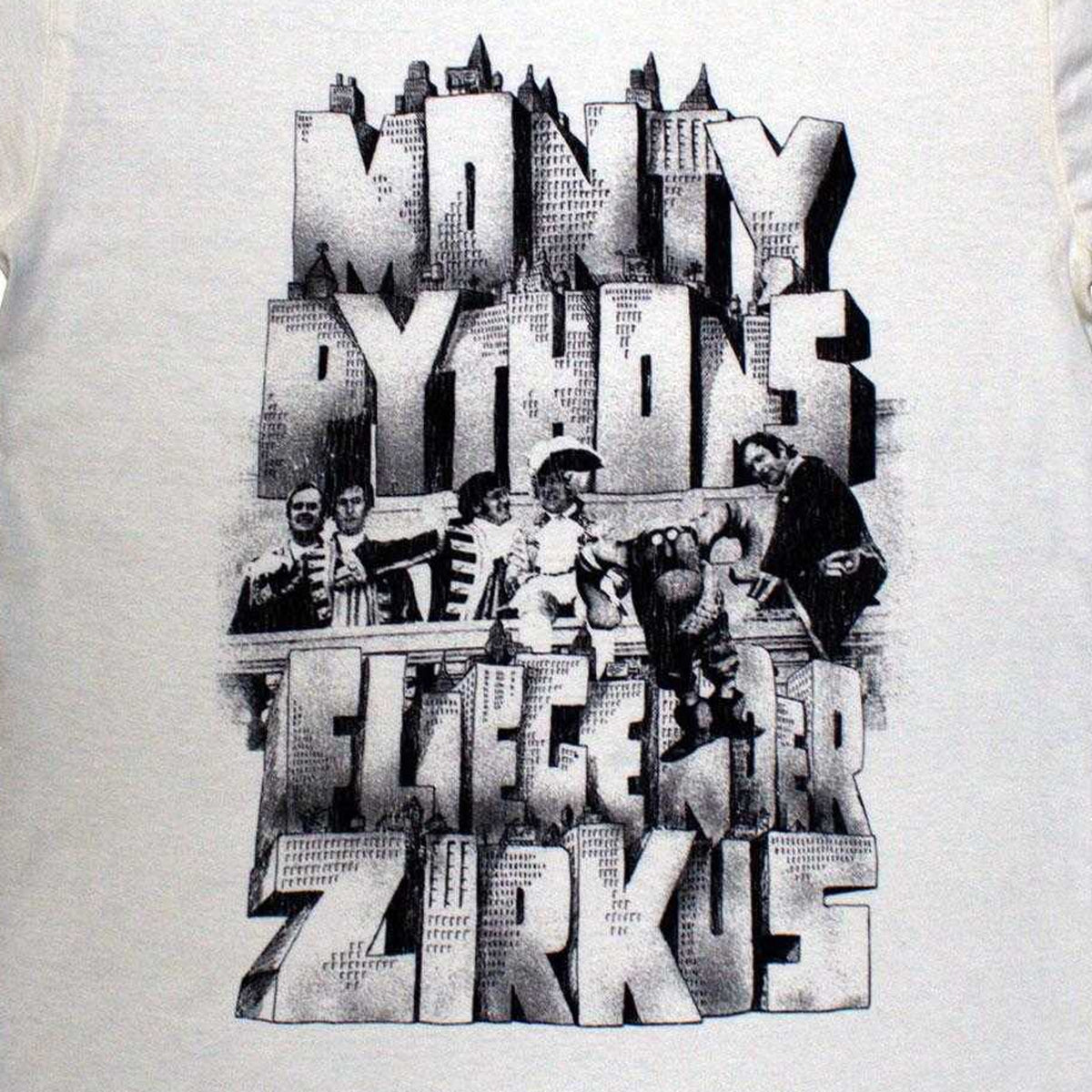 Natural - Side - Monty Python Unisex Adult Zirkus T-Shirt
