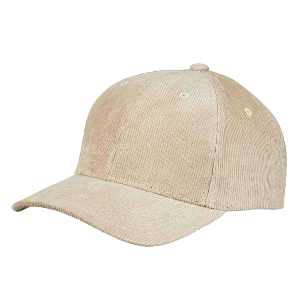Sand - Front - Tokyo Time Unisex Adult Corduroy Baseball Cap
