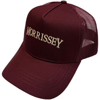Maroon Red - Side - Morrissey Arched Logo Trucker Cap