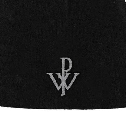 Black - Side - Powerwolf Unisex Adult Logo Beanie