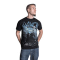 Black - Front - Slayer Unisex Adult Soldier Cross T-Shirt