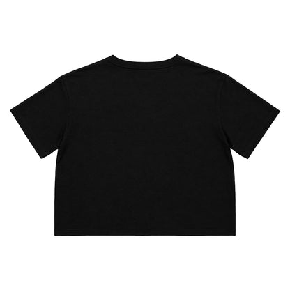 Black - Back - No Doubt Womens-Ladies Horns Crop Top