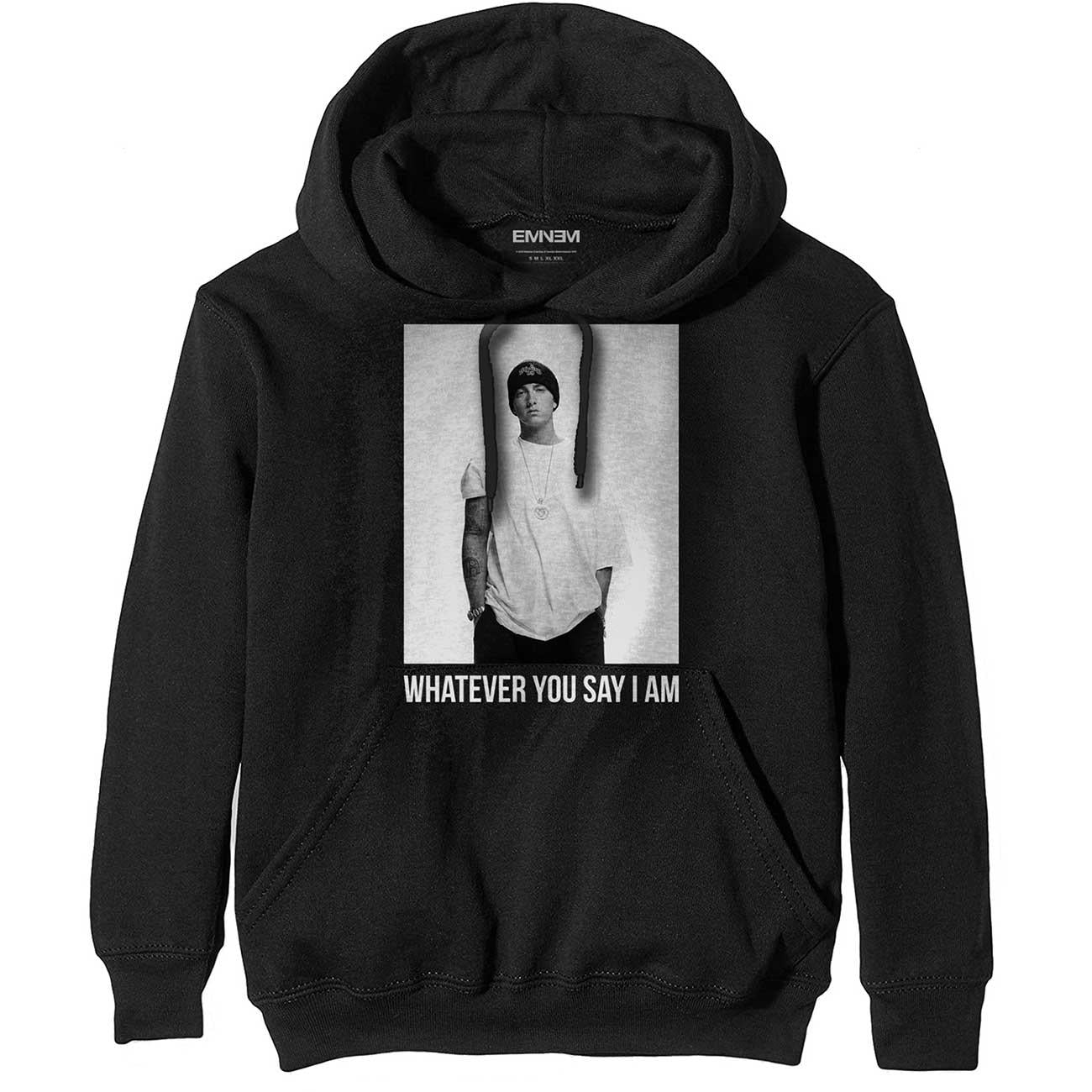 Black - Front - Eminem Unisex Adult Whatever Hoodie