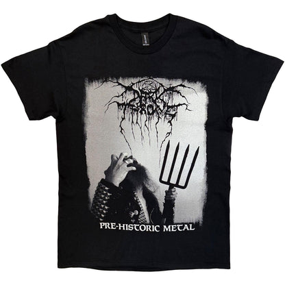Black - Front - Darkthrone Unisex Adult Pre-Historic Metal T-Shirt