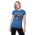 Denim Blue - Side - The Rolling Stones Womens-Ladies Havana Cuba T-Shirt
