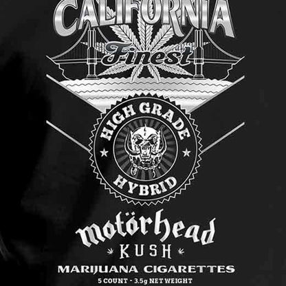 Black - Side - Motorhead Unisex Adult Kush T-Shirt