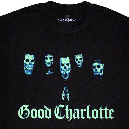Black - Side - Good Charlotte Unisex Adult Generation RX Skulls Oversized T-Shirt