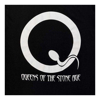 Black - Side - Queens Of The Stone Age Unisex Adult Logo T-Shirt
