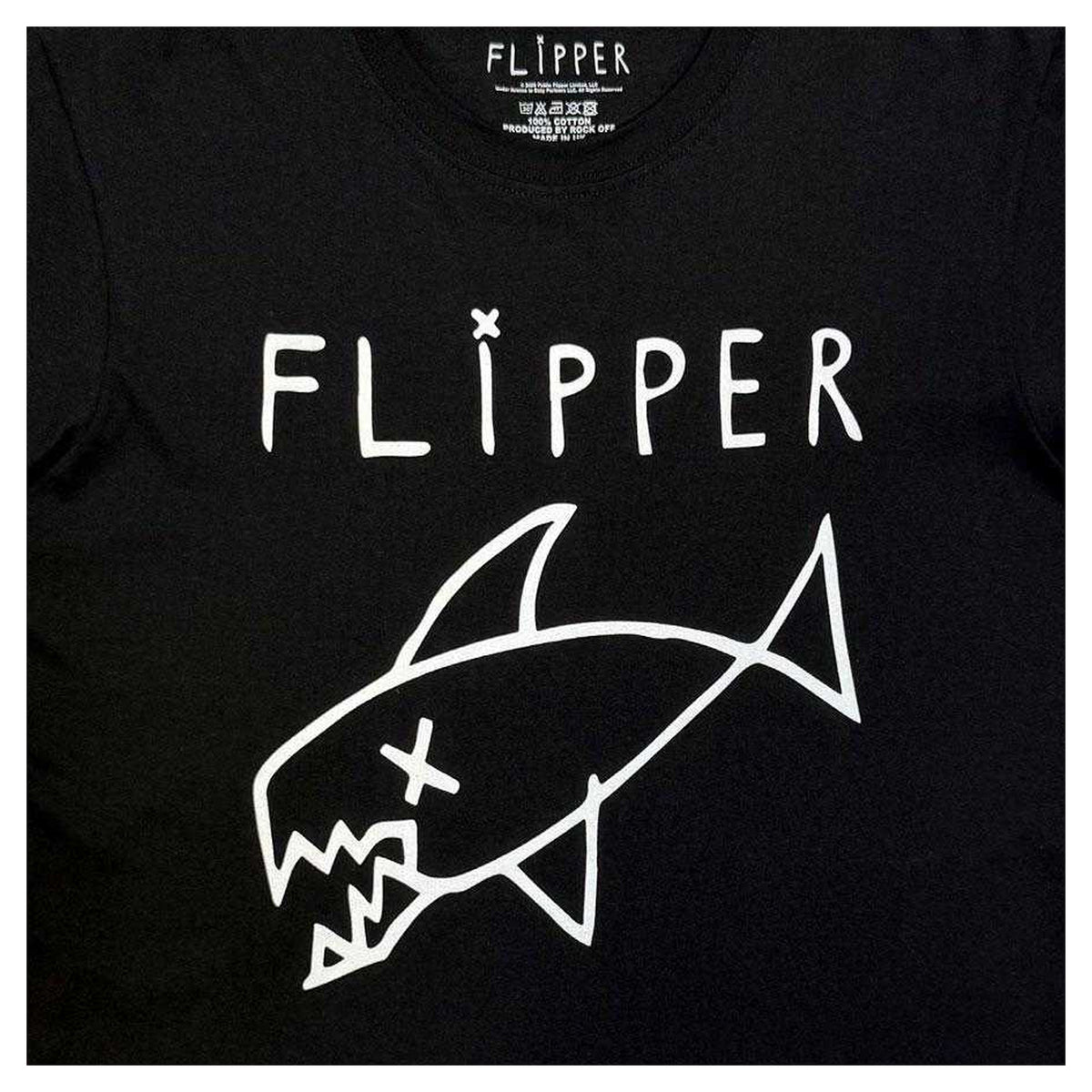 Black - Side - Flipper Unisex Adult Fish T-Shirt