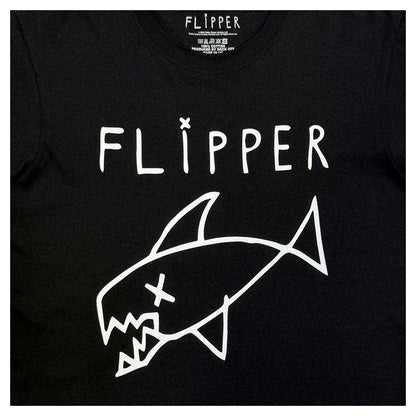 Black - Side - Flipper Unisex Adult Fish T-Shirt