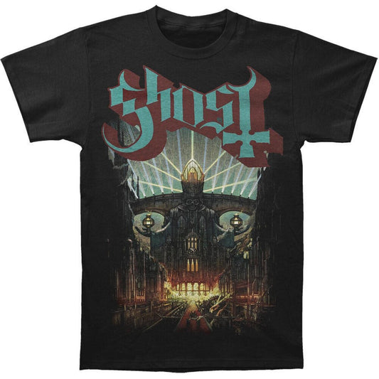 Black - Front - Ghost Unisex Adult Meliora T-Shirt