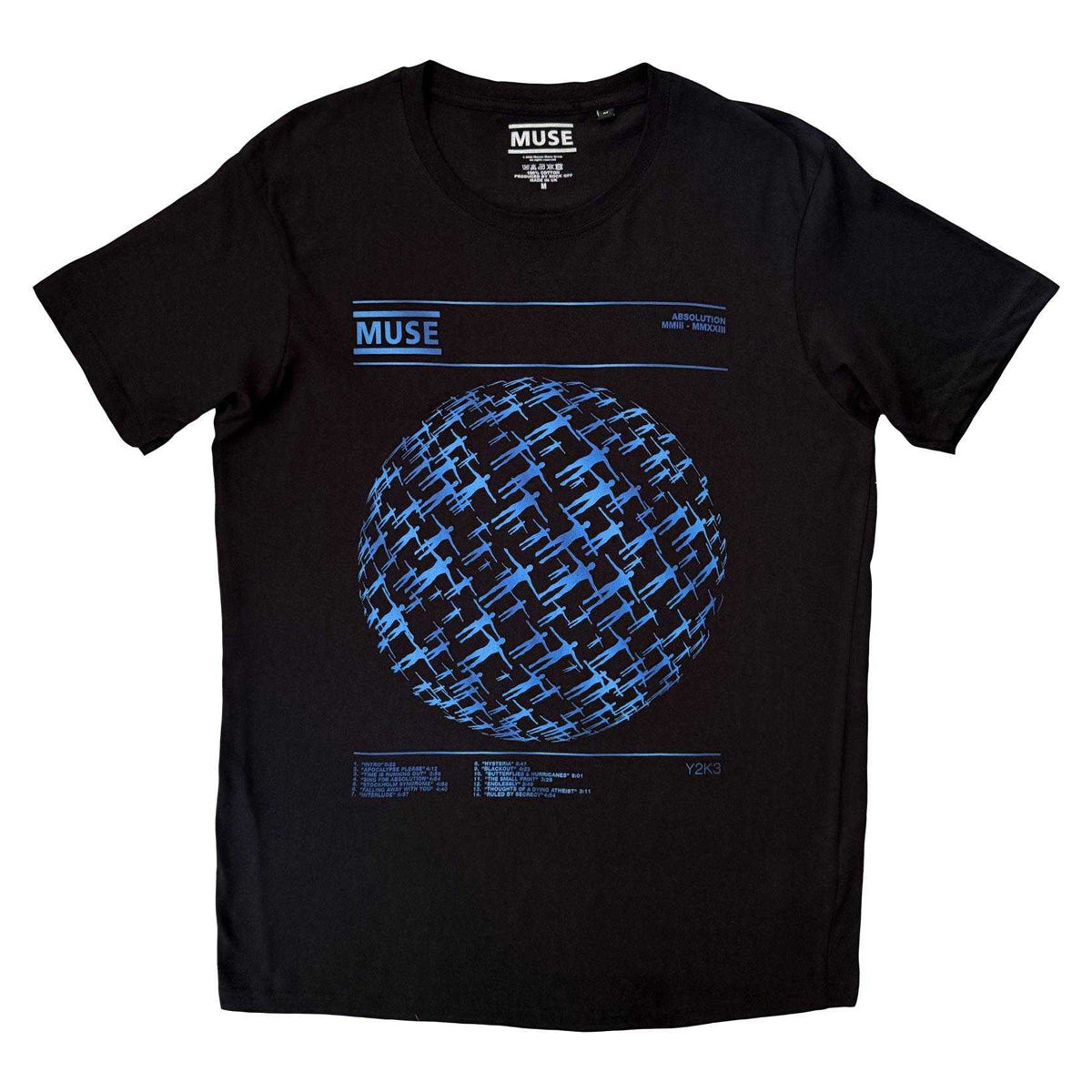 Black - Front - Muse Unisex Adult Absolution Crew Neck T-Shirt