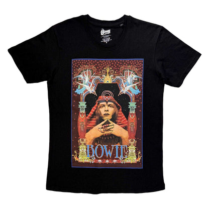 Black - Front - David Bowie Unisex Adult Egyptian T-Shirt