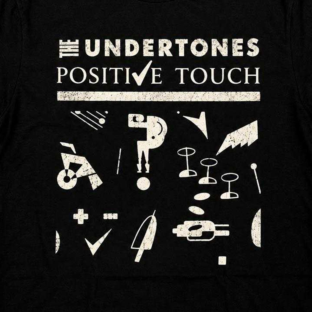 Black - Side - The Undertones Unisex Adult Positive Touch T-Shirt