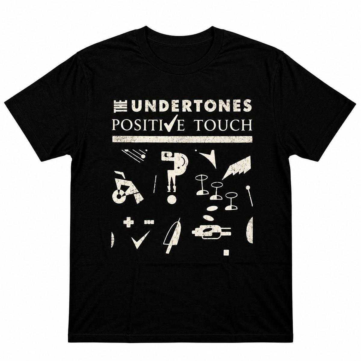 Black - Front - The Undertones Unisex Adult Positive Touch T-Shirt
