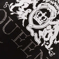 Black - Side - Queen Womens-Ladies Diamante Logo T-Shirt