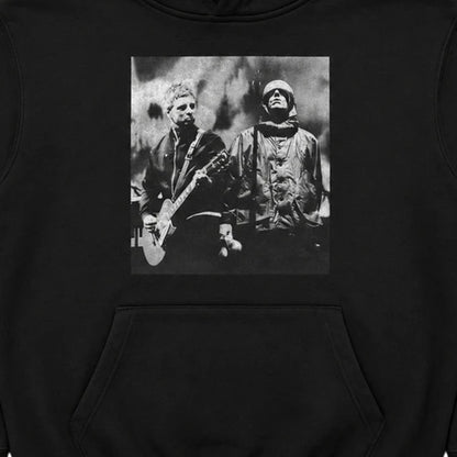 Black - Side - Oasis Unisex Adult Live Photo Hoodie