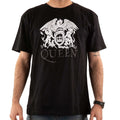Black - Front - Queen Unisex Adult Diamante Logo T-Shirt
