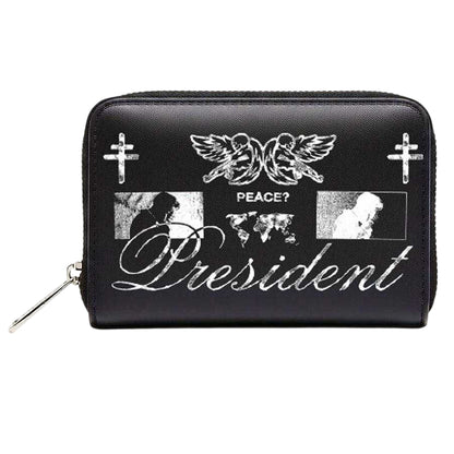 Black - Front - President King Of Terrors Faux Leather Purse