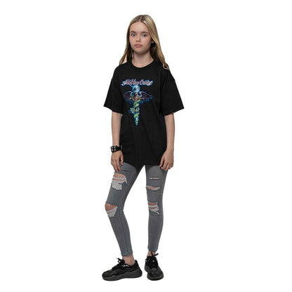 Black - Lifestyle - Motley Crue Childrens-Kids Dragon T-Shirt