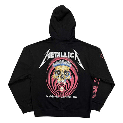 Black - Back - Metallica Unisex Adult In Vertigo Back Print Full Zip Hoodie