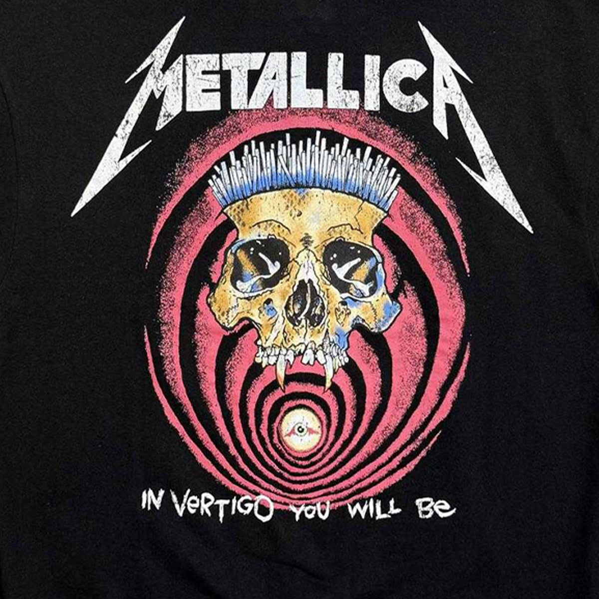 Black - Side - Metallica Unisex Adult In Vertigo Back Print Full Zip Hoodie