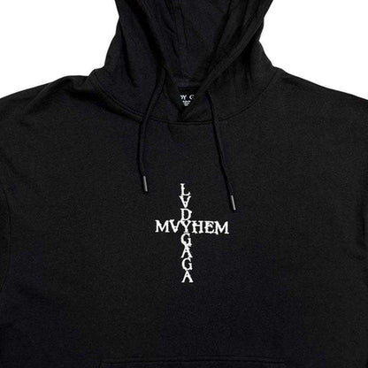 Black - Side - Lady Gaga Unisex Adult Mayhem Back Print Hoodie
