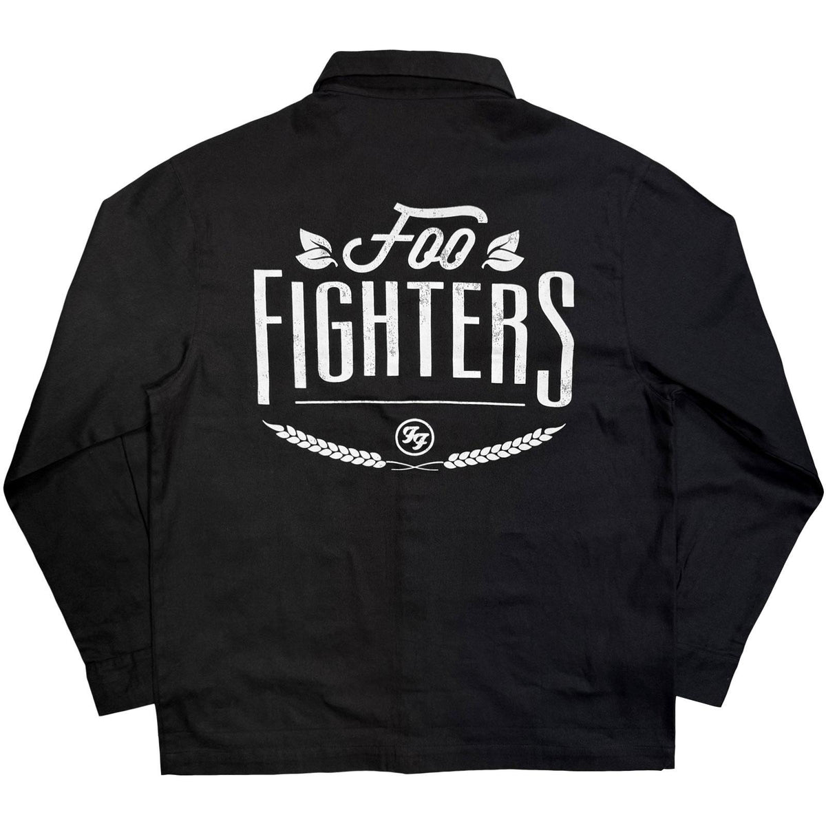 Black - Back - Foo Fighters Unisex Adult Text Logo Back Print Shirt