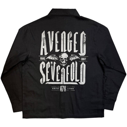 Black - Back - Avenged Sevenfold Unisex Adult Est.1999 Back Print Shirt