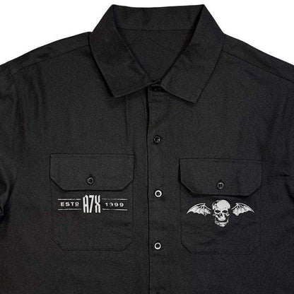 Black - Side - Avenged Sevenfold Unisex Adult Est.1999 Back Print Shirt