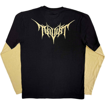 Black-Sand-Red - Back - Trivium Unisex Adult Demon Back Print Long-Sleeved T-Shirt