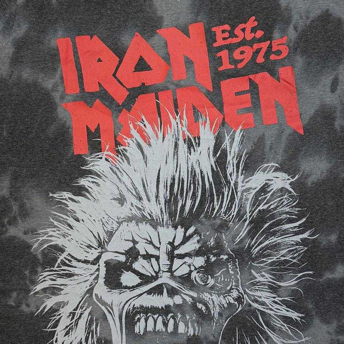 Black - Back - Iron Maiden Unisex Adult Scream Head T-Shirt