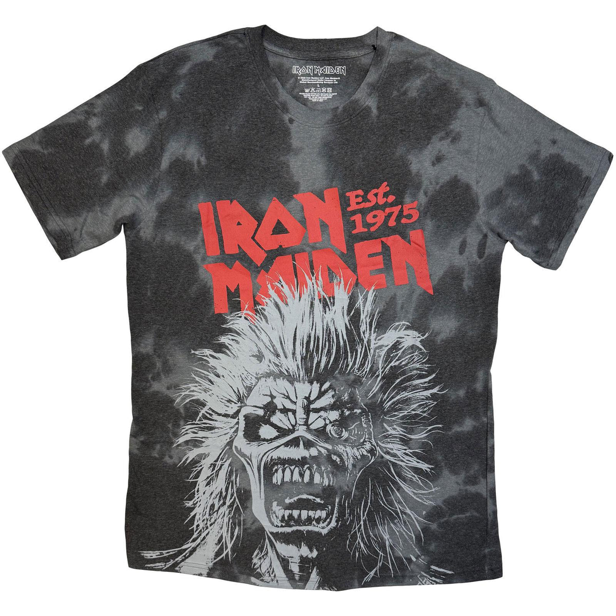 Black - Front - Iron Maiden Unisex Adult Scream Head T-Shirt