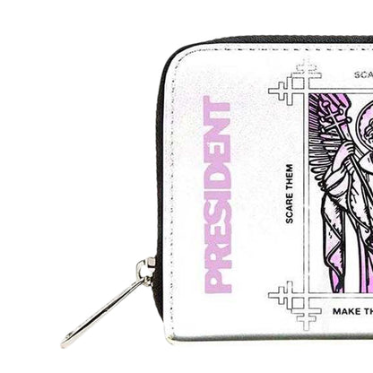 Black - Side - President Angel Zip Top Purse