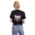 Black - Back - Tool Unisex Adult Skull Spikes T-Shirt