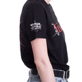 Black - Side - Tool Unisex Adult Skull Spikes T-Shirt